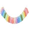 DrCor Pastell Regenbogen Boho Quasten Girlande – Handgemachte bunte Garnbanner für Kinderzimmer, Kinderzimmer, Babyparty, Geburtstagsparty-Hintergrund, Studentenwohnheim,