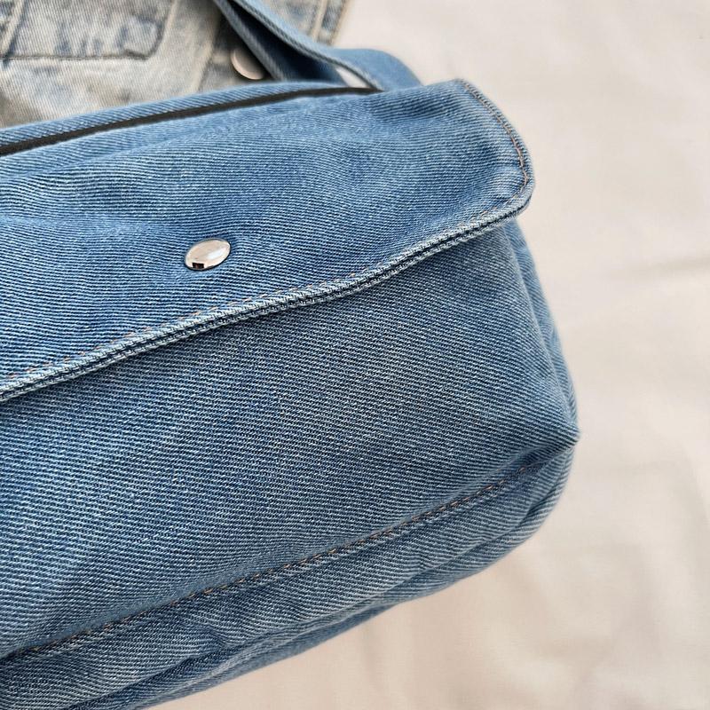 Denim Commuting Zipper Tote Bag Spring/autumn New 2026 Fashi Bags for Women Large Capacity Versatile Casual Shoulder Bag