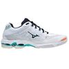 Mizuno Wave Voltage Volleyball Shoes Unisex Shoes White Gray V1GA216036