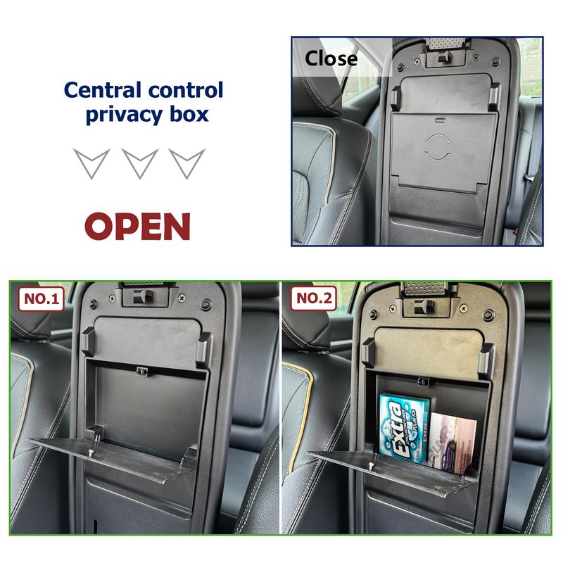 Armrest Hidden Box For      2024 Nissan Altima S/SV/SR/SL/Platinum Center Console Hidden Box ABS Organizer