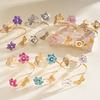 Iron Flower Butterfly Arm Cuff Twist Line Wide Open Arm Cuff Fashion Bohemian Bracelet  Women