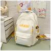 School Bag New High-value College Style Simple Letter Make-up Bag Light Travel Large-capacity Backpack