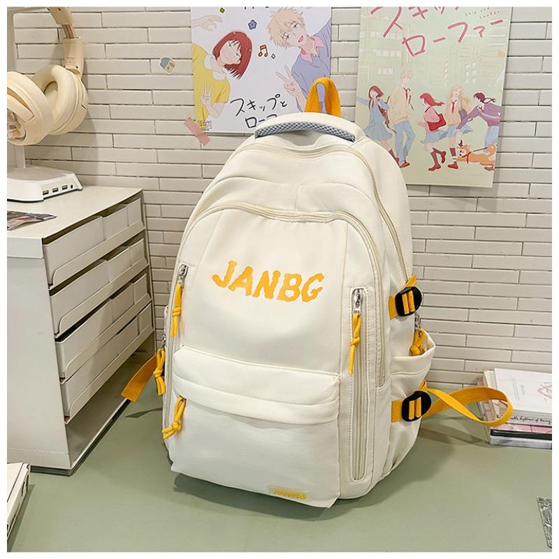 School Bag New High-value College Style Simple Letter Make-up Bag Light Travel Large-capacity Backpack