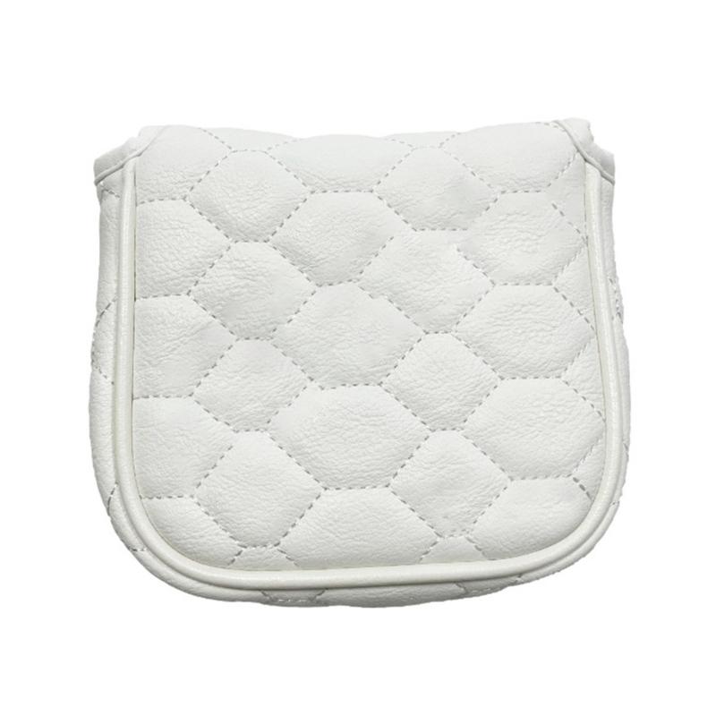 

Golf Headcover Magnetic Fastening Dustproof Fit Square Mallet Putters Square Mallet Putter Headcover PU Leather Texture
