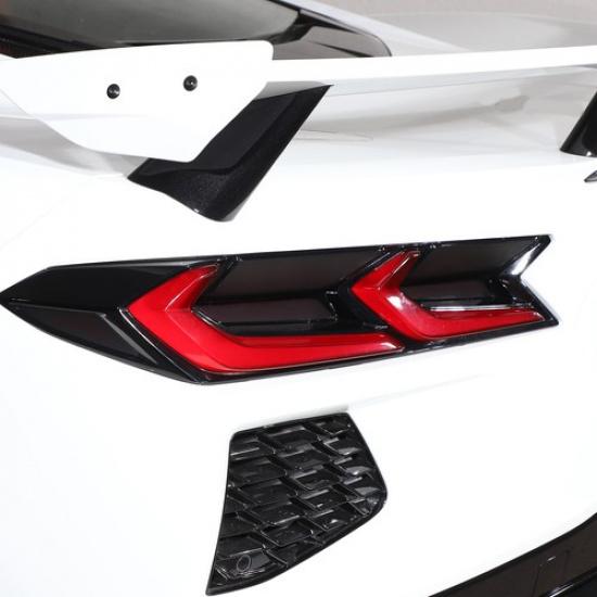 Tail Light Blackout 10PCS Smoked Vinyl Overlay Cover For Corvette C8 -2025
