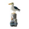 Sea Bird Figurine Seagull Statue On Base Mediterranean Art Crafts Cute Tabletop Ornament Sculpture