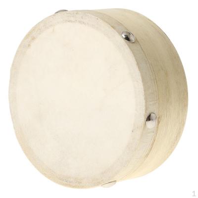 Children Kids Wooden Percussion Tambourine Hand Beat Drum Without Stick Baby Early Developing Toy