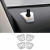 For BMW 5 Series G30 2018- ABS Silver Inner Door Lock Down Bolt Ring Trim 4X