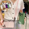 Crossbody náhrdelník Lanyard Candy Color mäkké puzdro na telefón pre iPhone 15 Pro Max 14 Pro Max 15 Plus 13 12 11 Pro Max Remienok Kábel Silikónový kryt odolný voči nárazom