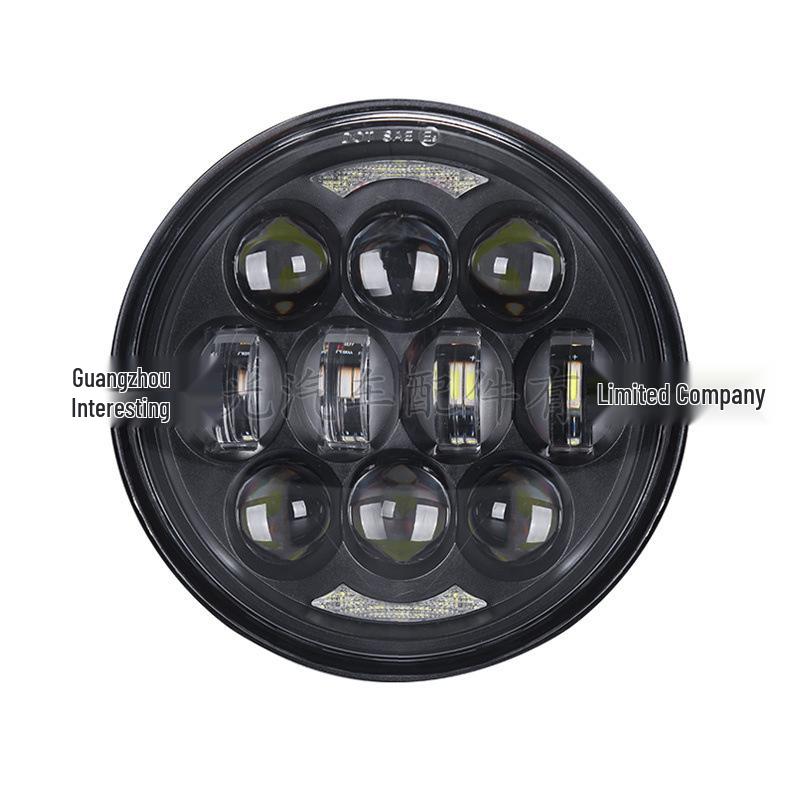 

5.75 светодиодная фара Harley, 80 Вт, регулируемый дальний/ближний свет для модифицированных моделей FD-5.75-5D-02 серебряный/чёрный