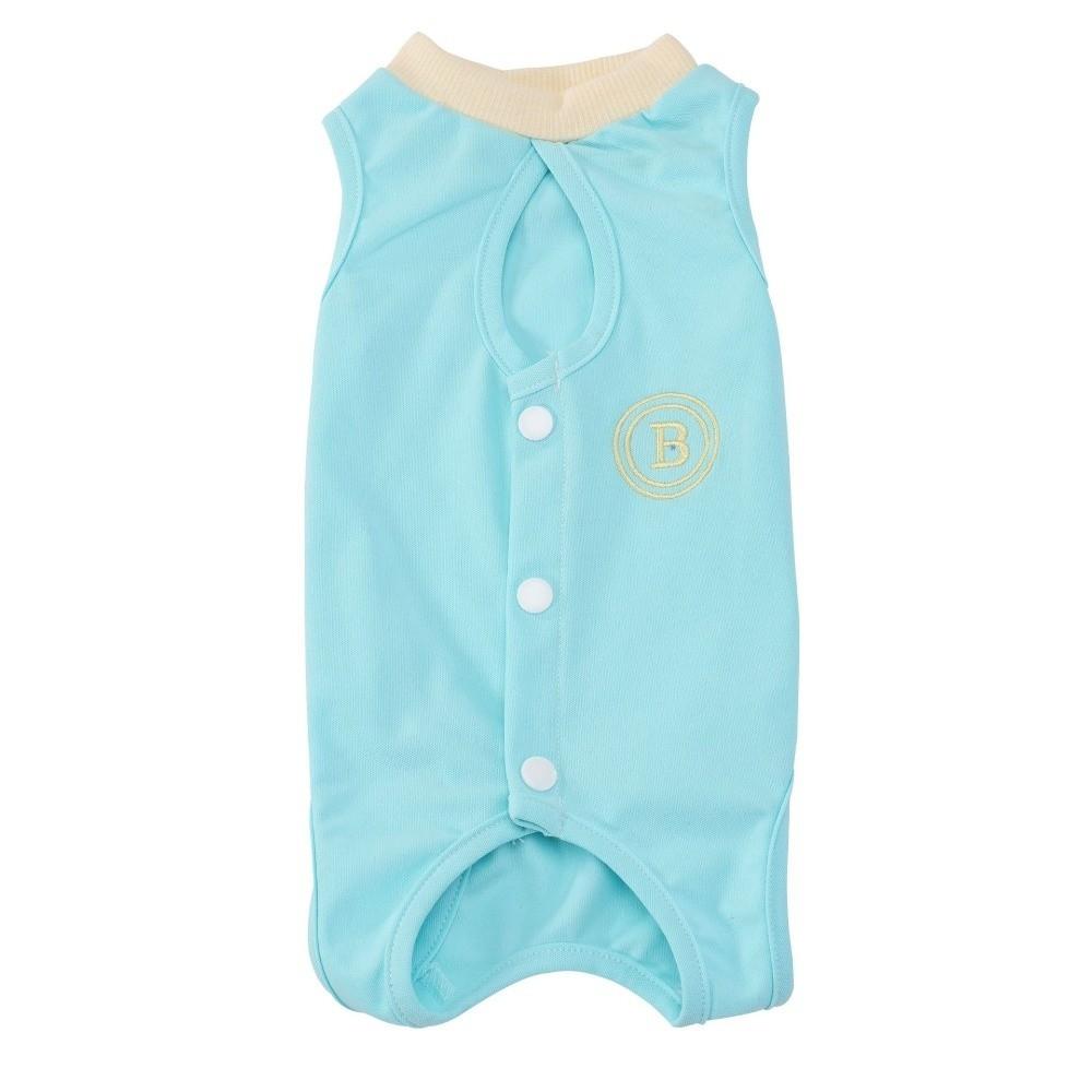High Elasticity Cat Recovery Clothing Thin Fabric Cat Jumpsuit Cat Sterilization Suit  Pet Care S зелёный