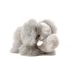 INJOI Plush Animal, Natural Alpaca Fur, Rare, Fluffy, Handmade, Cute, Perfect Gift for Anniversaries and Special Occasions (Elephant, 30cm, Gray,
