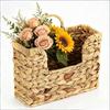 Modern Minimalist Wicker Wallmounted Magazine Rack With Rattan Storage Basket For Home Organization