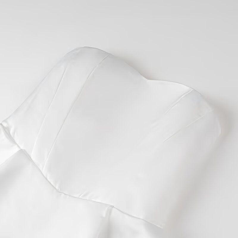 Kaslead New Arrival Women's Clothing Fashion Style Fashion Minority Design Tube Top Dress Sexy Elegant Dress