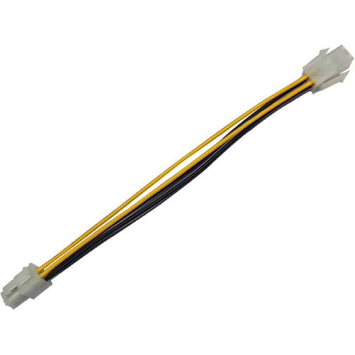 1Pc White 4pin Male to Female Power Supply Cable Motherboard CPU Power Supply Adapter Converter Cable 12V 4Pin Power Cord,Long Term Use Audio and