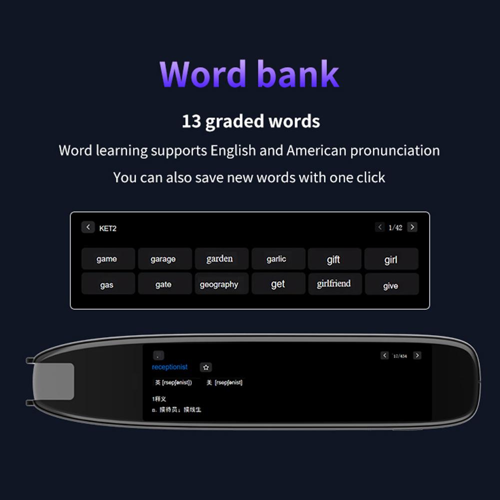 Translation Pen 142 Languages Smart Scanner Translator Pen Intelligent Scanning Point Reading Scan Reader Device Translator Pen