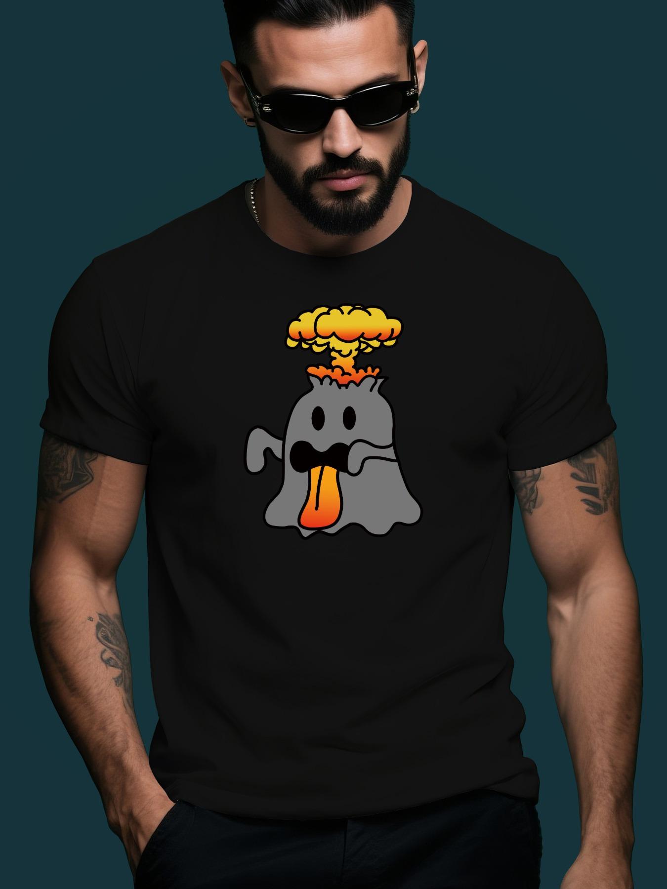 Cartoon Trendy Streetwear Summer Casual Round Neck Short ... XXXL
