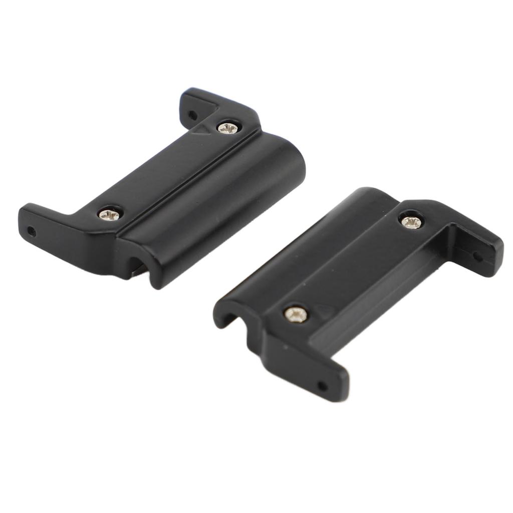 1 Pair Metal Watch Band Adapter for Quick Fit Watch Replaceable Connector for Replacement Black