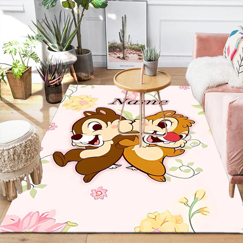 Custom 1Pc Christmas Chip Dale Rug Office Carpet Indoor Outdoor Entrance Doormat Nonslip Soft And Comfortable Living Room D91612
