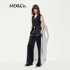 MO&Co. Summer High-Waist Acetate Satin Casual Pants