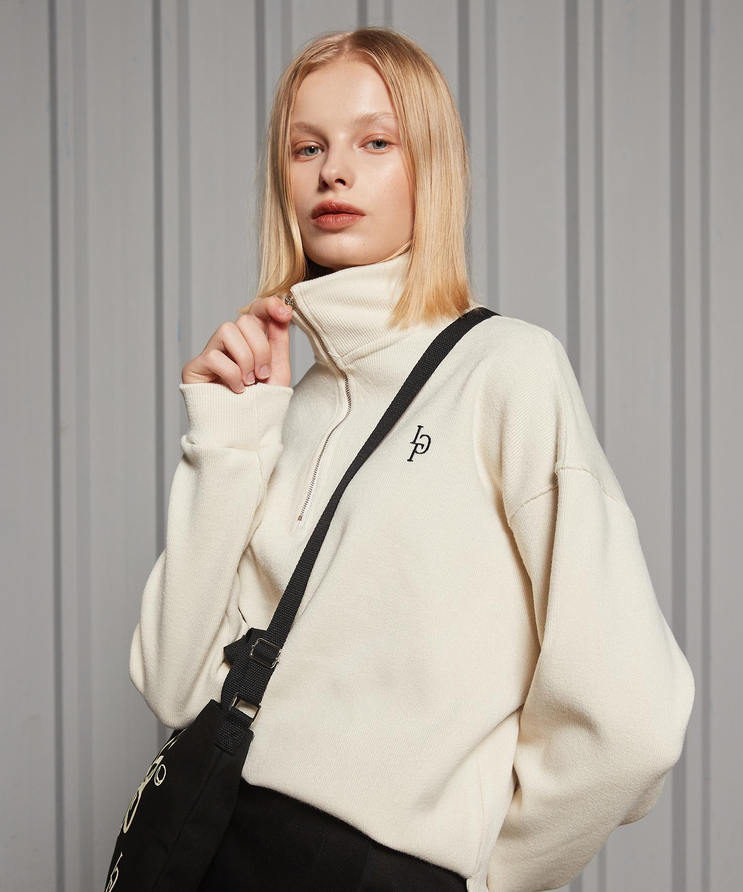 Latizen Lr Half Zip Top(Ivory) Ivory/Free