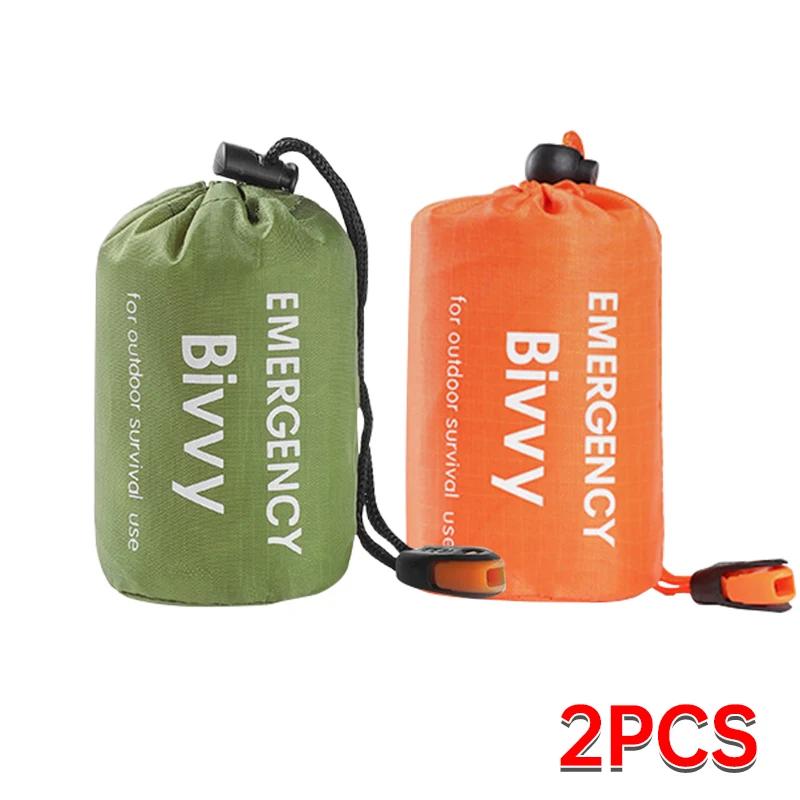 Outdoor Emergency Sleeping Bag Portable Emergency Blanket Thermal Insulation Bag Waterproof and Lightweight Survival Equipment