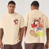 Neues Baumwoll-Animations-T-Shirt für Erwachsene und Kinder Kaufen Run Luffy Herren Oversize-T-Shirt mit Druck Hohe Qualität Bequemes Freizeit-Top