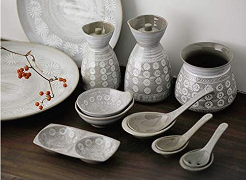 Ginpo Touki Banko Ware Large Renge with Stand, Flower Mishima, 20011