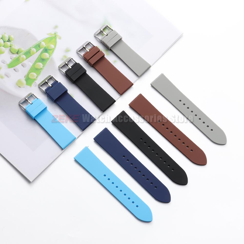 Armband 16mm 18mm 20mm 22mm Schnellverschluss Weiches Silikon Uhrenarmband Universal Gummi Wasserdicht Smartwatch Armband Ersatz