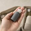 3D Printed Cotton Swab Storage Box, Mini Dustproof Spiral Cap Organizer, Honeycomb Appearance Container for Travel Cosmetic Bags Small Item