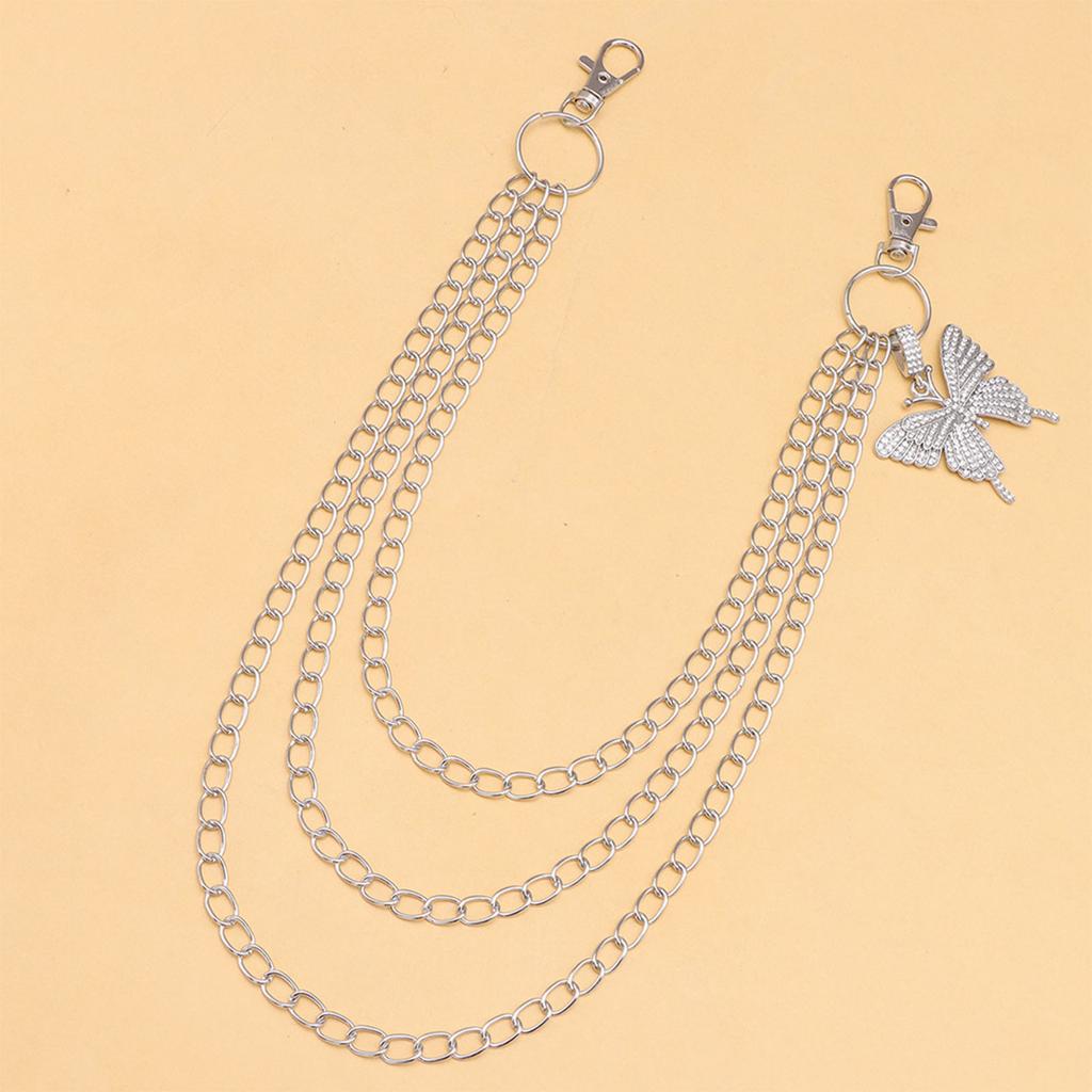 Fashionable Multi Layer Pants Chain Belt Pendant for Versatile Styling and Enhancing Outfit Appeal Rust Resistant Metal