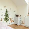 Forest-themed Pine Tree Animal Children's Bedroom Self-adhesive Decorative Stickers