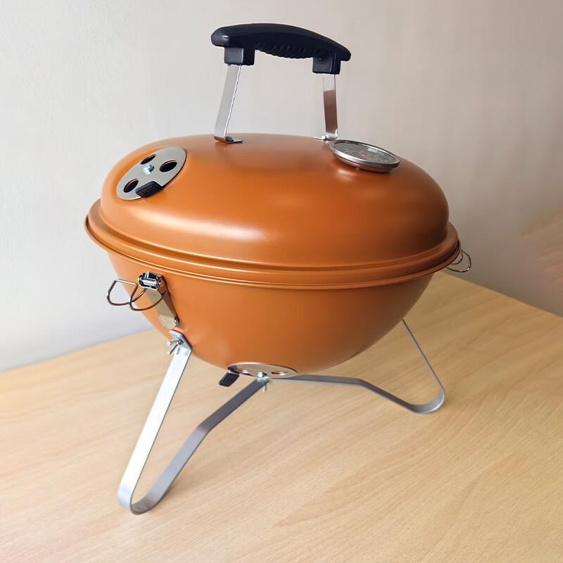 OEING Portable 14-inch Round Outdoor BBQ Grill