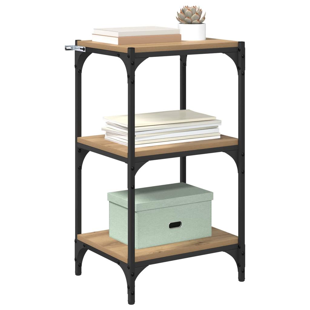 Artisan Oak Bookshelf 40 x 33 x 70.5 cm Engineered Wood