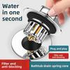 Rustproof Bathtub Drain Stopper Pop-up Drain Hair Catcher Universal Bathtub Stopper