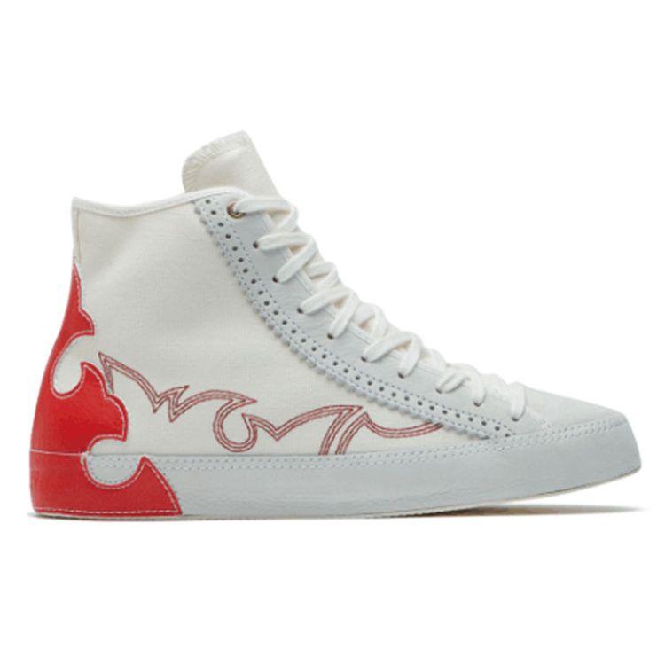 Converse Chuck Taylor All Star Sasha Wave Pattern High Top Canvas Shoes Women Sneakers Red White 565003C