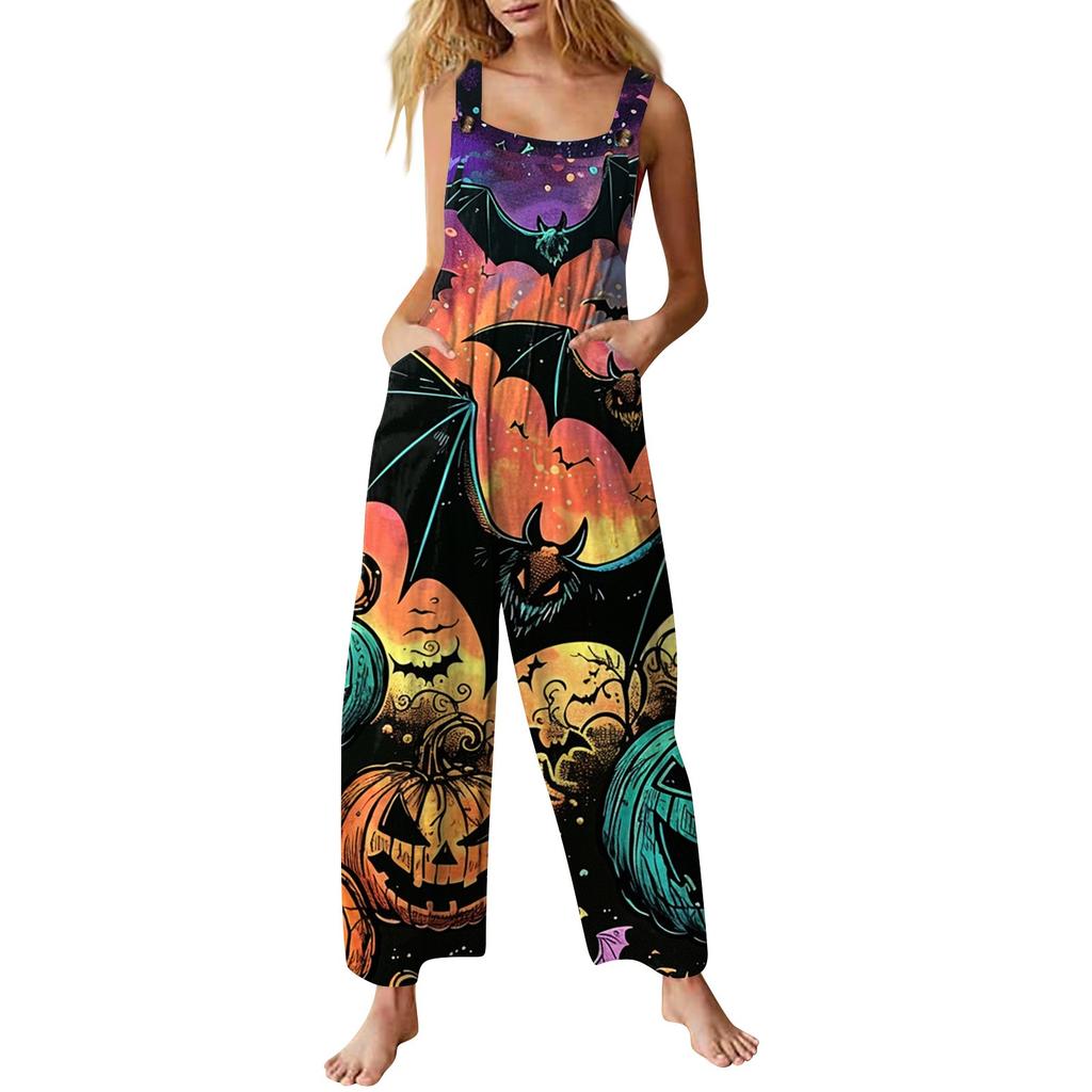 Tuta da donna stampata casual ampia