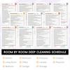 ADHD Cleaning Planner | Home Cleaning Schedule for Adults | Daily, Weekly, Monthly, Yearly Cleaning Checklist | Declutter, Organizing, Family | ADHD