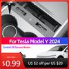Dekal För Model Y 2024 Bil Mittkonsol Glasögonfodral Förvaringslåda Tesla Biltillbehör för Förvaring Bilmodifiering T