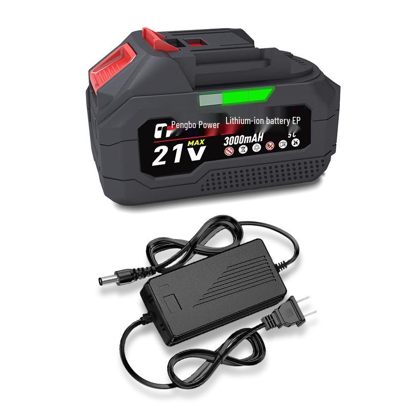 TURBOVOLT 21V Lithium Battery & Power Tool Accessories CN Plug (adapter Included)