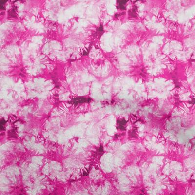 Ζορζέ Βισκόζη Φούξια Ροζ Ύφασμα Tie Dye Είδη Κουιλτινγκ Πριντ Ραπτικό Ύφασμα Με το Μέτρο 42 Ίντσες