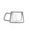 200ml Transparent Doppel Wand Glas Kaffee Becher mit Griff Hitze-beständig Espresso Tasse Latte Cappuccino Tee Wasser Tasse Frühstück