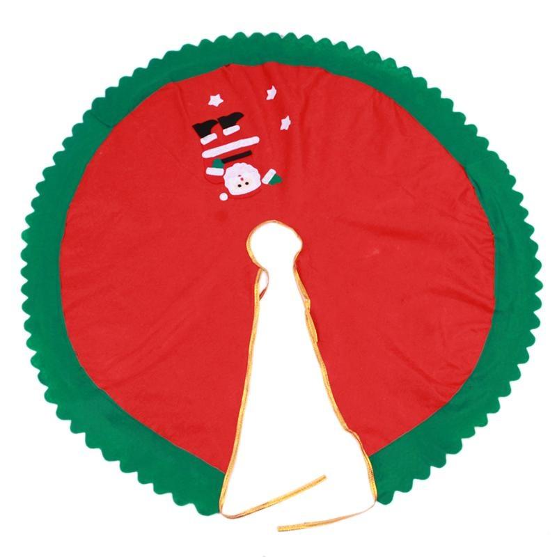 Diameter 90cm Red Christmas Tree Skirt Decorations Christmas Ornaments Decorated Packages