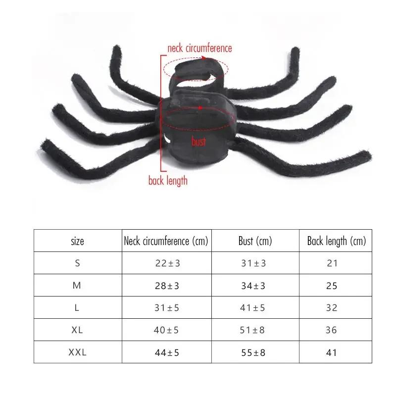 Pet Halloween Fun Spider Chest Back Cat Small and Medium Dog Festival Creative Transformation Costume Puppy Role Playing Costume