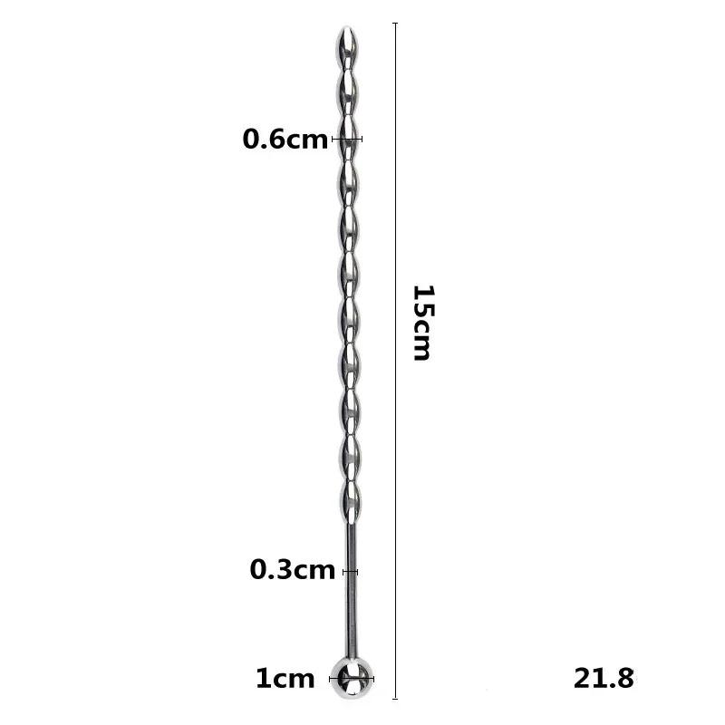 Male Stainless Steel Urethral Plug Urethral Dil Sounding Penis Plug Urethra Stimulate Dilator Masturbation Rod Sex Toys For Men