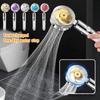 Pressurized Shower Head 360 Degree Water Saving Rotation Turbo Propeller Fan Bathroom Accessories Bathroom Shower Nozzle