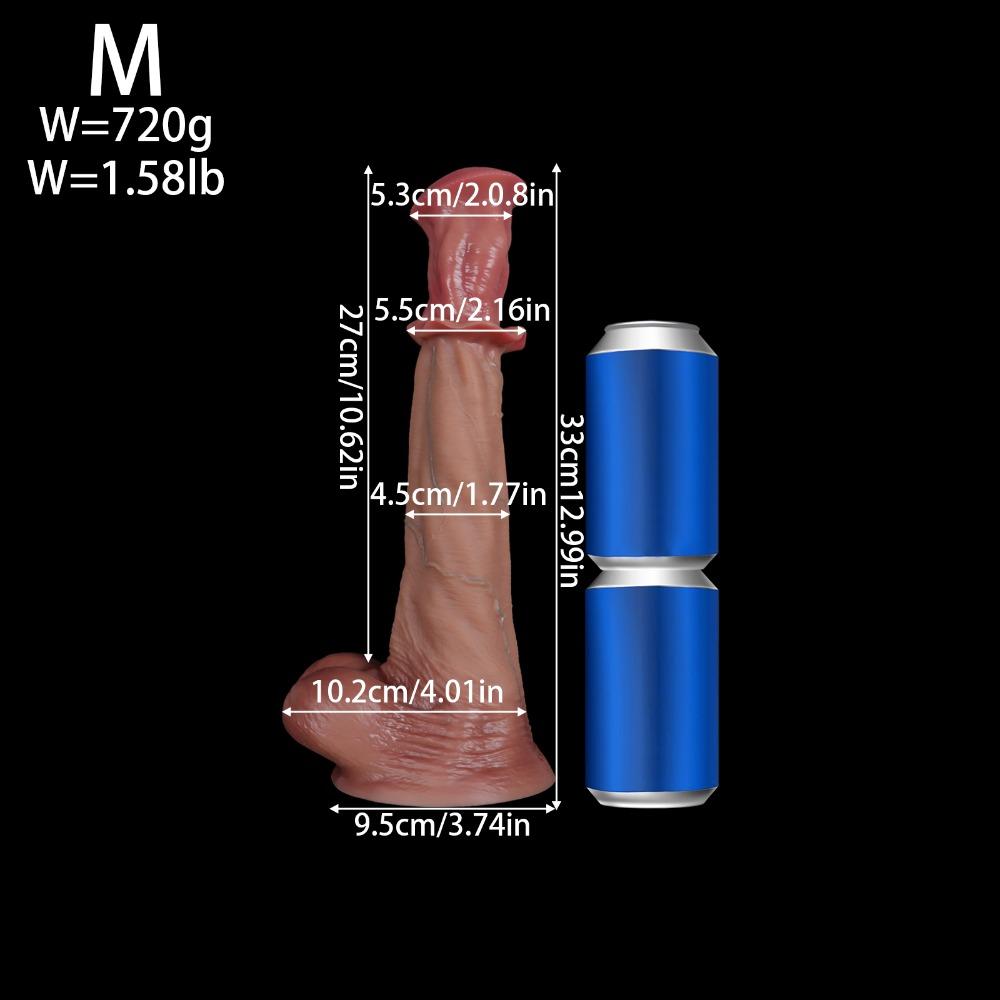 Dildo Realist de Cal Silicon Jucărie Sexuală Anală pentru Masturbarea Femeilor