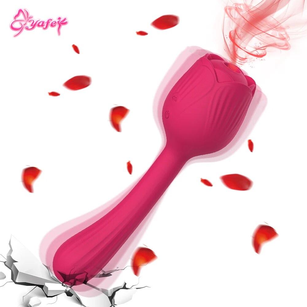 Rose Vibrator Toys Dildos Sucking Vibrator for Women Clitoris Stimulation Vaginal Massager Sex Toys for Adults 18 Sucker Machine
