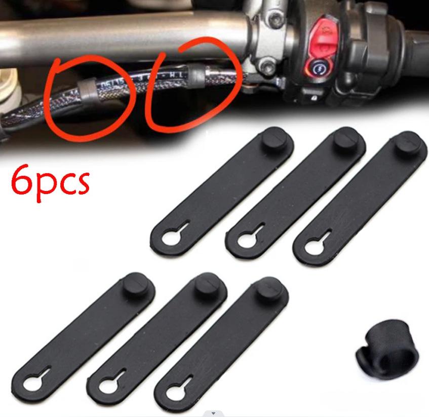 

Мотоциклетный резиновый фиксирующий кабель для рамы, жгут проводов, шнур питания, стяжки, трос сцепления, стяжки тормозного троса, эластичная фиксирующая полоса, аксессуары