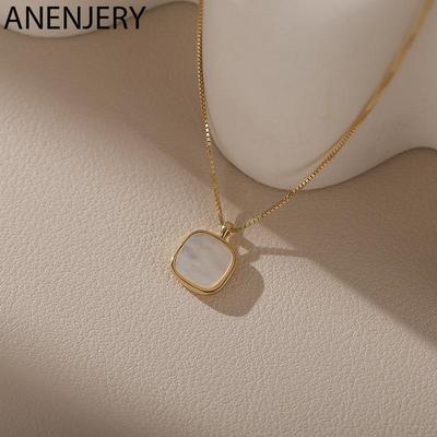 Ruudukujuline fritillary ripats kaelakee naistele Lihtne temperament Ins Chain Niche Jewelry